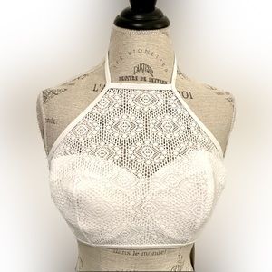 NWT!!! 32E Halter Swim Top